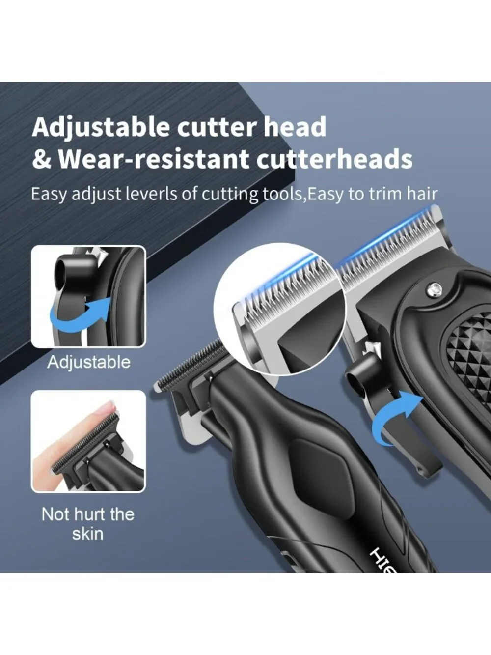 Cordless Hair Clippers & Beard Trimmer Set for Men - Professional Grooming Kit